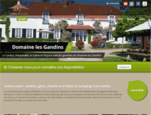 Tablet Screenshot of domainelesgandins.com